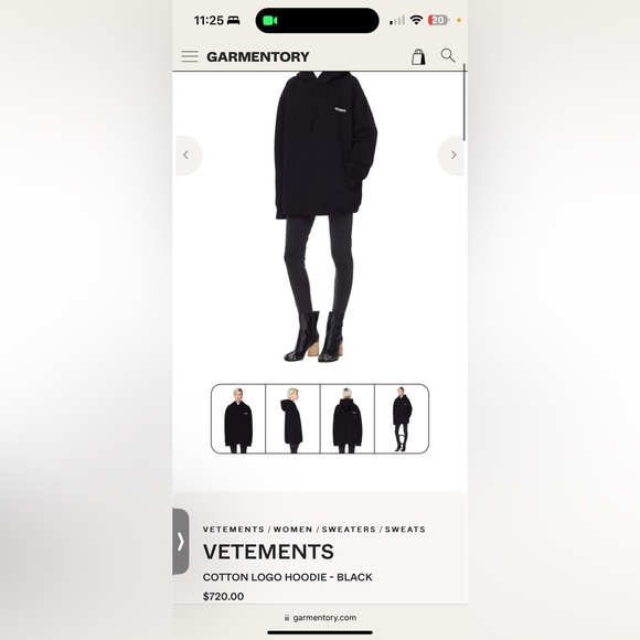 vetements Logo hoodie - Picture 4 of 11